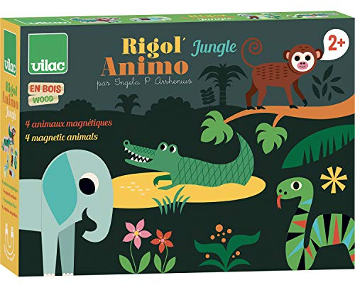 Vilac - Rigol'animo Magnetische Tiere Dschungel Ingela P. Arrhenius, Mehrfarbig (XVC-7605)
