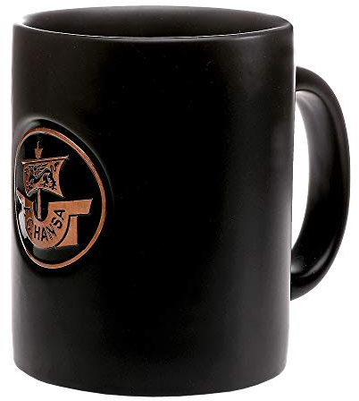F.C. Hansa Rostock Tasse - Edel - Kaffeetasse Platine, Becher, Mug - Plus Lesezeichen Wir lieben Fußball