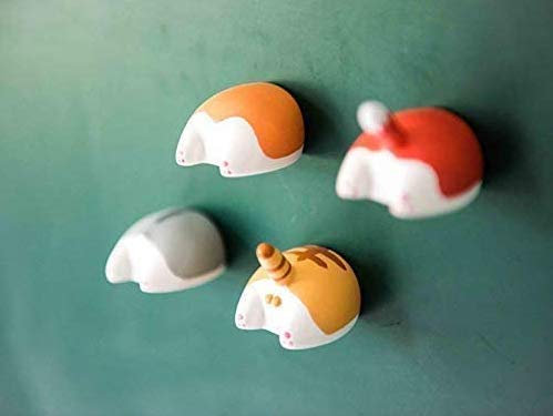 Set of 4 Dog Butt Refrigerator Magnet, Home Decoration Dog Lover Gift Set