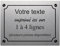 Placa decorativa de aluminio personalizada para interior y exterior 30x20cm Alu cepillado