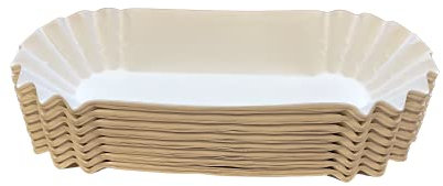 Paper Hot Dog Tray Heavy Weight Fluted White Paper 6 (50)