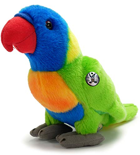 Allfarblori Kuscheltier Vogel Papagei Sittich Amazone Plüschtier grün blau gelb rot LORIO - Kuscheltiere*biz