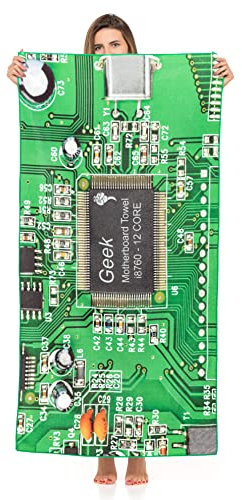 Gadget Master Motherboard Geek Serviette de plage et de bain