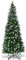 COSTWAY 5FT/6FT/7.5FT Artificial Christmas Tree, Snow Flocked Pencil Trees with Pine Cones and Metal Stand, for Xmas Indoor Décor