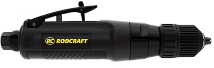 Rodcraft RC4610 Druckluft Bohrmaschine, Drehzahl 3000 U/min, 500 Watt Leistung, bis 10 mm, gerade Form