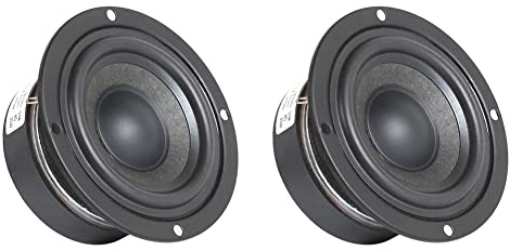 Oikabio 2 altavoces de rango completo de 3 pulgadas de audio de 4 ohmios 30 W de fidelidad, altavoz estéreo medio, altavoz amplificador para el hogar