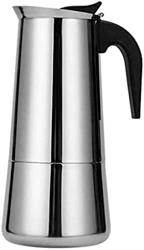 KRASS Easy To Use Stainless Steel Induction Stovetop Espresso Maker, 2 Cup/4 Cup/6 Cup/9 Cup/12 Cup Italian Coffee Maker Moka Pot, For Full Bodied Stove Top Coffee Gift,200ml,Collector88