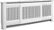 Blisswood Radiator Cover White – Adjustable Radiator Cover Grill Shelf Cabinet, MDF Wooden Slatted Decorative Heater Cover for Living Room, Bedroom, Hallway, Office (19D x 140-204W x 83.2H cm)