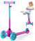 XJD Kinderroller Kinderscooter für 2-5 Jahre Kinder Scooter 3 Rädern Kickboard Sperrbare Richtung Kinder Roller Verstellbare Lenkerhöhe Leicht Belastbarkeit bis 50 kg (A-Rosa)