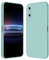 RankOne Custodia per iPhone XS Max (6.5 Inches) Cover Morbida in Silicone TPU - Ciano chiaro