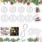 LIMITADA 40 Plastikkugeln zum Befüllen 4cm/5CM Kunststoffkugeln Teilbar Acrylkugeln Transparent Weihnachtskugeln Durchsichtig Christbaumkugeln Plastik Weihnachtsbaumkugeln Weihnachtsschmuck Kugeln