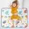 Aolso Töpfchentrainingsmatratze, Matratzenschoner Kinderbett, 70 * 90cm Bettschutz, Waschbare Bettunterlage Wasserdicht, Für Einzelbetten, Kinderbetten, Babybetten (Dinosaur Paradise)