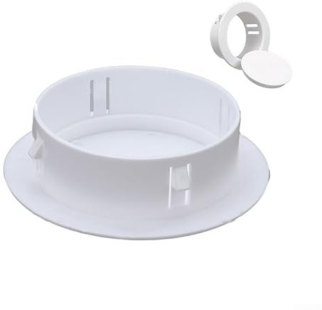 Oniissy 40–100 mm dekorative Wandlochabdeckung, Schutzkappe, Kunststoff, runde Netz-Lüftungsschlitze für Schränke, Schränke, 100 mm