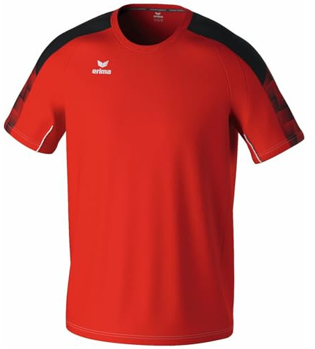 erima Camiseta EVO Star (1082401) Hombre, Rojo/Negro, M