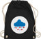 Shirtracer Turnbeutel Rucksack - Karneval & Fasching - Taschen - Glücksbär Wolke Wolken Himmel - Unisize - Schwarz - karnevalsbeutel faschings baumwolle karnevalstasche karnevals stoffturnbeutel