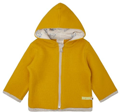 loud + proud Bio-Wollfleece-Jacke mit Kapuze, GOTS zertifiziert