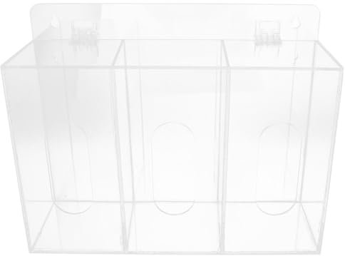 Handschuh- Und Maskenspender Mit 3 Fächern Wandhalterung Aus Acryl Für Handschuhboxhalter