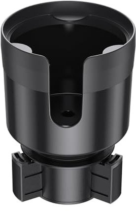 WSXCDE Getränkehalter Auto, für Smart 450 451 453 Fortwo Forfour 2 in 1 Multifunktionaler Verstellbarer Auto Flaschenhalter, 360° Drehbar Getränke Halterung,A
