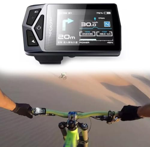 E-Bike LCD Display mit Navigation Wasserdicht für Bafang BBS0102 M510 G510 G340 M620 EB02 Display