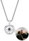 ZqlDDayUP Custom Photo Projection Necklace with Picture Inside Personalized Photo Necklace Compass Necklace I Love You Necklace in 100 Languages Custom Picture Necklace for Men Women
