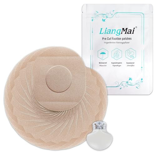 20 pcs Nude for Medtronic Sensor Patches, Waterproof Guardian 4 Sensor Cover Patch，Easy to Use Pre-Cut CGM Sensor Patches Protect Your Sensors Continuously for 7 Days Long Stay