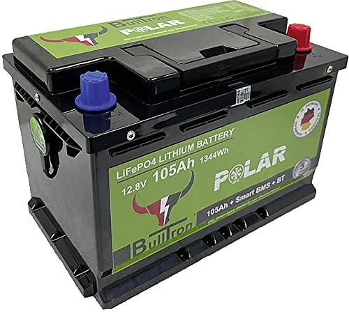 BullTron 105Ah 12,8V Polar LiFePO4 Akku inkl. Smart BMS Bluetooth App & Heizung