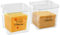 Gzsekken Cheese Container for Fridge, 2 Pack Storage Box With Airtight Lid, BPA Free Clear Keeper for Chunks & Slices