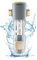 Julymoda Spin Down Sediment Wasserfilter, 6 Tonnen/Std hohe Durchflussrate Wiederverwendbare Rückspülfilter Hauswasserfilter 40 Mikron mit Manometer und Siebfilter für Brunnenwasser Küche Dusch Haus