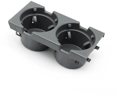 PNBVW Black Beige Gray Carbon Fiber Car Front Center Console Drink Water Cup Holder Storage Coin Tray Box For BB//M//W 3 Series E46(Grey,Cup Holder)