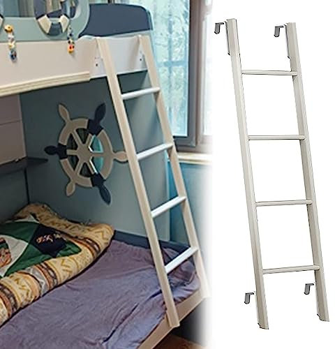 YTXFRHOD Nur Leiter für Etagenbett aus Metall und Eisen, verstellbare Aufstiegsleiter, Trittleiter für Etagenbetten, robuste Seitenleiter für Wohnmobilbetten, für Wohnheimkabinen, Wohnwagen
