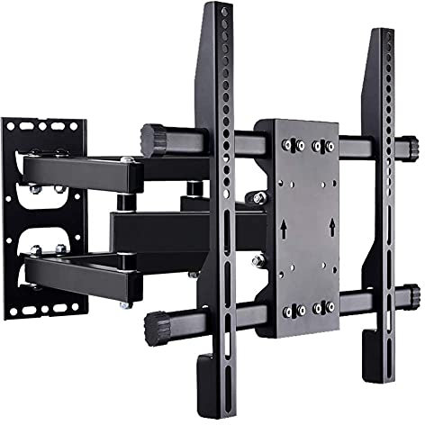 UUYRSZS TV-Halterung, stabile TV-Halterung, stabile TV-Wandhalterung für 32-49 Zoll LCD-LED-4K-Fernseher – bis zu 400 mm x 400 mm – maximale Tragkraft 45 kg, schwarz, gut