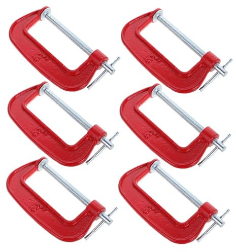 HYTROVE 6stücke Teiliges Set Von Metall-klemmen Öffnung Leicht Zu Bedienende Klemmen Für Tischlerarbeiten Schweißen Und Montage Stabiler Halt Mit Zuverlässigen Schrauben