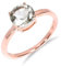 Silberring für Frauen Grüner Amethyst Rundform Natursteinring 925 Sterling Silber Verlobungsring Herren Edelsteinring Vintage Zarter Ring R-182-24-P