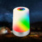 BRILONER - LED Tischlampe RGBW kabellos IP44 mit Touch, dimmbar, Akku tauschbar, Nachttischlampe, Leselampe, LED Lampe, Campinglampe, Tischleuchte, Akkulampe, Outdoor Lampe, 9x13 cm, Chrom matt