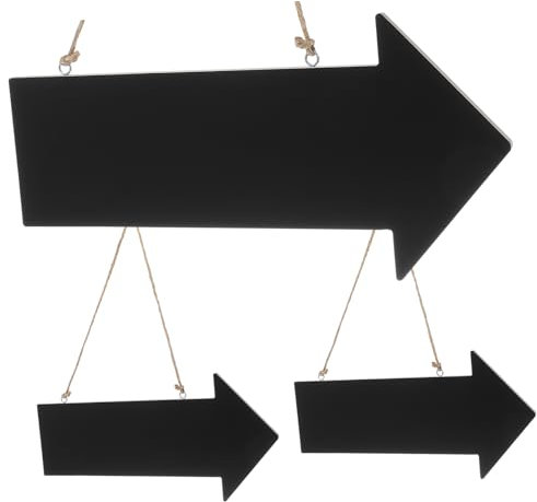 PartyKindom 3stücke Pfeilförmiges Holzschild Mit Selbstgemachter Tafel Hängeschilder Aus Holz Pfeilplatte Als Holzanzeiger Für Bar Pub Cafe Und Hochzeit Zeremonie Empfang Decor