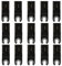 15 Pcs Cuchillas Multiherramienta Oscilante, 34mm Hojas de Sierra Oscilantes de Liberación Rápida Universales para Madera Plástico Metal PVC, Accesorios Cuchillas Oscilantes