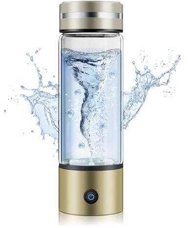 2025 Upgrade Hydrogen Water Bottle【International Electrolysis Technology 4000+ PPB】【Triple-Lock H₂ Tech 8h Retention】Hydro Water Bottle SPE/PEM Technology Home Office Wasserstoff Wasserflasche
