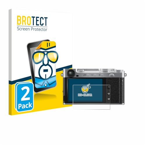 BROTECT Schutzfolie für Fujifilm X-E5 | 2 Stück Transparenter Displayschutz Made in Germany Klare Displayschutz-Folie Clear Einfache Montage Case-Friendly