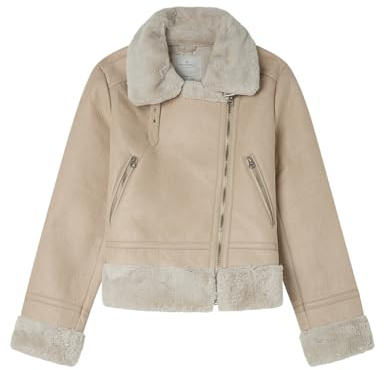 SPRINGFIELD Damen Double Faced Biker Sport Jacket, beige, 38