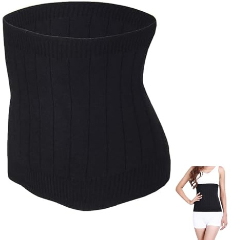 Rakiuty Winter Nierenwärmer,Rückenwärmer,Winter Verdicken Thermal Plush Waist Warmer,Elastisch Taille Unterstützung,Rückenstützgürtel Bauchwärmer,Warm Bauchwärmer Wärmegürtel Lendenwärmer
