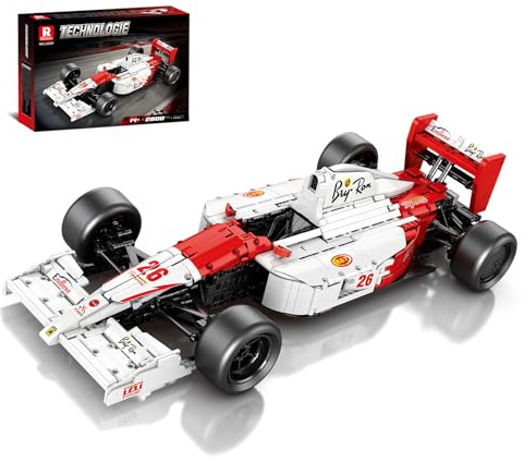 Reobrix F1 Autos Bausatz für Erwachsene, 11039 Technische MP4 Formel 1 Rennwagen Modellbausätze 1:8 Maßstab Rennwagen Modell zur Dekoration für das Home Office Geschenk für F1 Fans (2800 Teile)