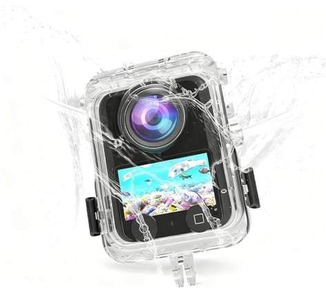 Étui de plongée invisible pour appareil photo DJI OSMO 360, étanche jusqu'à 50 m (166 pieds), coque de protection pour plongée sous-marine pour DJI OSMO 360 avec accessoires de support