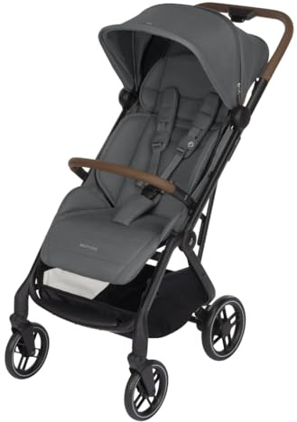 Maxi-Cosi Soho Kinderwagen, 0–4 Jahre, 0–22 kg, ultrakompakt Buggy, Automatischen Einhand-Klappmechanismus, Geräumiger Sitz, 3 Liegepositionen, Flache Liegeposition, Twillic Graphite