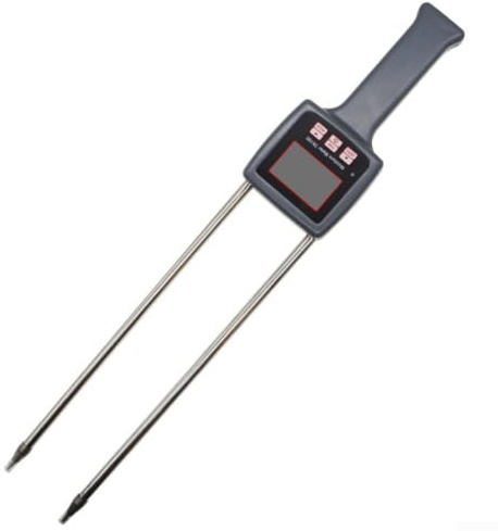 Hay - Misuratore di umidità digitale per erba medica con display LCD retroilluminato, doppia sonda 450 mm