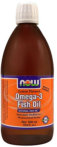 Omega 3 Fish Oil Liquid, Lemon