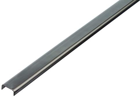 Alberts 485306 U-Profil | Edelstahl | 1000 x 20 x 10 mm
