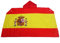 AZ FLAG - Umhangflagge Spanien - 150x90 cm - Spanische Cape Fahne 100% Polyester mit Messing-Ösen - 110g