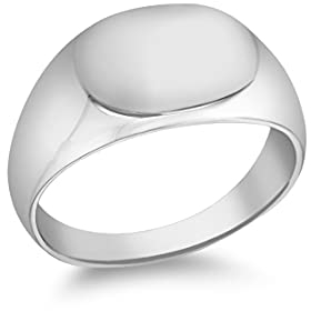 Tuscany Silver Unisex Siegelringe 925 Sterlingsilber Silber