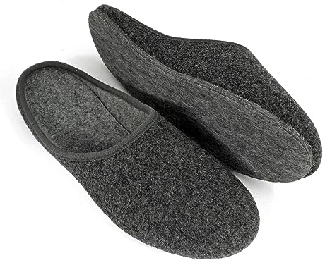 Pantoffelmann - Pantofole in Feltro Leggere Con Suola I Ciabatte da Casa Comode per Tutti I Giorni I Calde Foderate I per Uomo e Donna