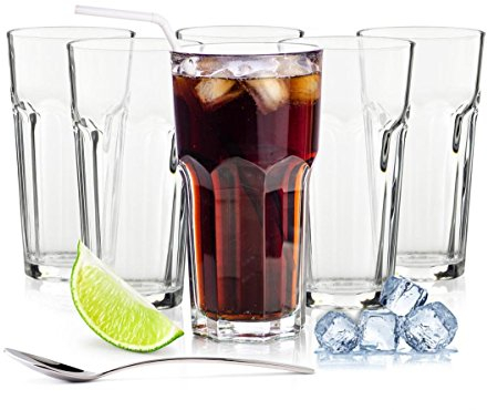 Sendez 6 Longdrinkgläser 425ml Caipirinha Gläser Kaffeegläser Trinkgläser Cocktailgläser